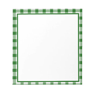 Bloc-note Carreaux verts