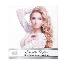 Bloc-note Carte autographique Silver Shine