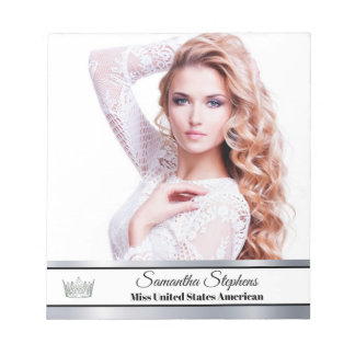 Bloc-note Carte autographique Silver Shine