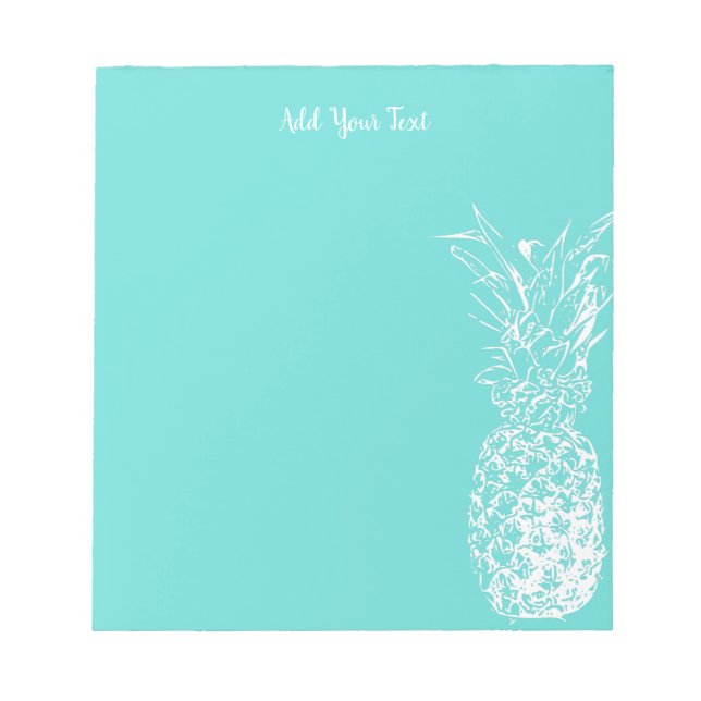 Bloc-note Carte blanche à ananas sec (Devant)