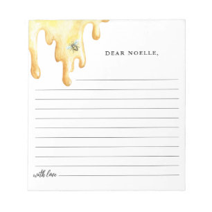 Bloc-note Carte de Baby shower CALLA Honey Bee Time Capsule