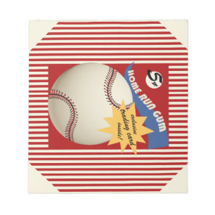 Bloc-note Carte de baseball vintage Bubblegum Wrapper