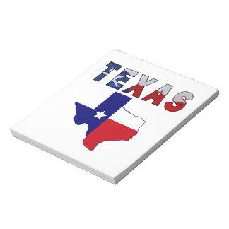 Bloc-note Carte des drapeaux avec le Texas