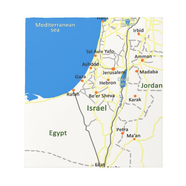 Bloc-note Carte Israël.JPG (Devant)