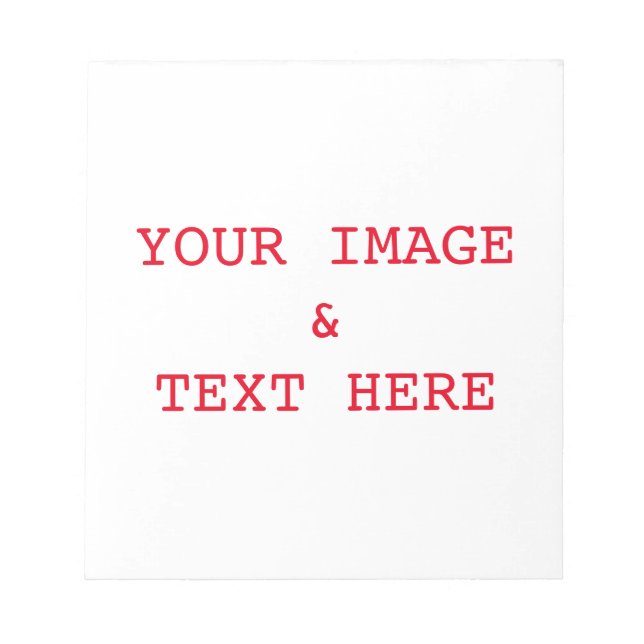 Bloc-note Carte mémoire personnalisée (Devant)