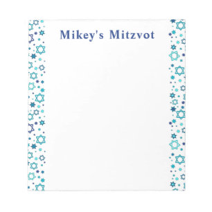 Bloc-note Carte Star Mitzvah - Marine