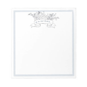 Bloc-note Cartes d'idées de la date botanique de nuit