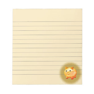 Bloc-note Cartoon mignon Bébé Peinture de porc Lint