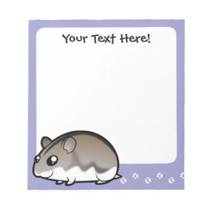 Bloc-note Cartoon Nwarf Hamster