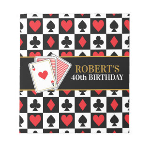 Bloc-note Casino Playing Card Chocolate Candy bar Wrappers