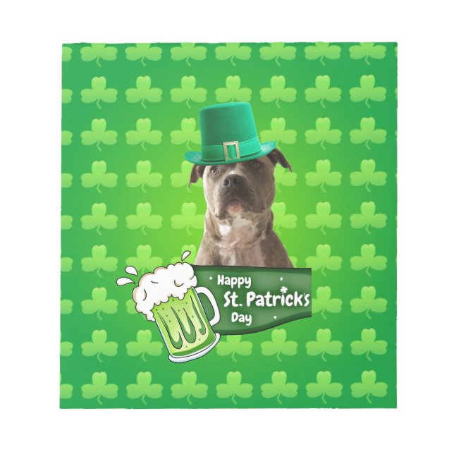 Bloc-note Casquette de la Saint-Patrick Jour du Chien à Taur (Devant)