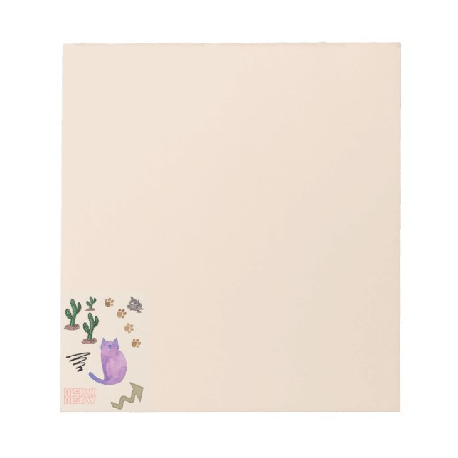 Bloc-note Cat Fish Cactus (Devant)