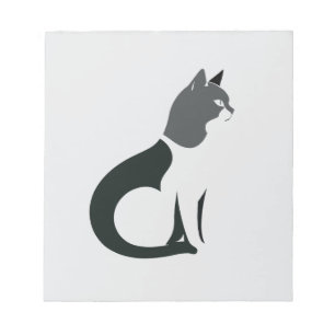 Bloc-note Cat Vector Art Animal Moderne Urbain Graphique Vil