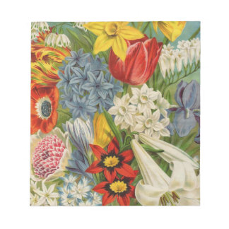 Bloc-note Catalogue vintage de semences anciennes Carreaux, 