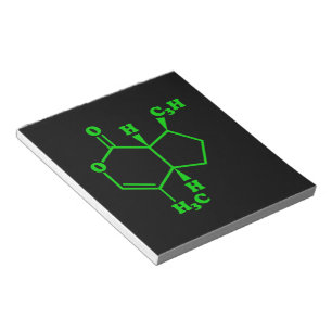 Bloc-note Catnip Nepetalactone Formule chimique moléculaire