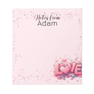 Bloc-note Célébrez l'amour avec notre Saint Valentin exclusi