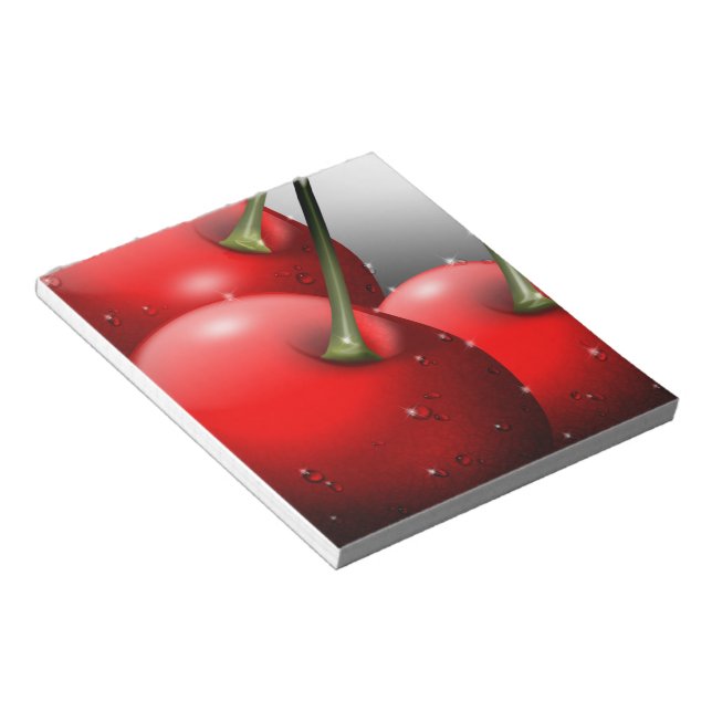 Bloc-note Cerises avec gouttes de ragoût (Incliné)