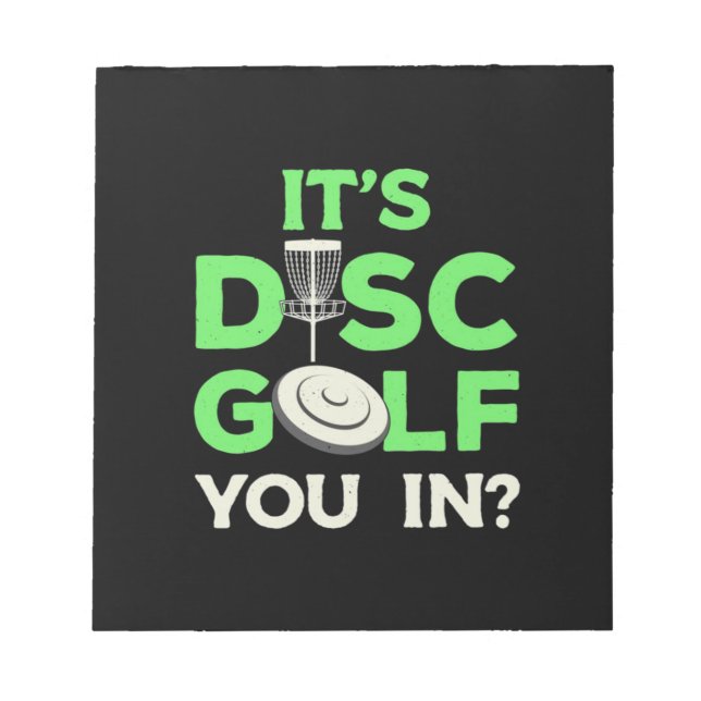 Bloc-note C'Est Le Disque Golf Vous Dans (Devant)