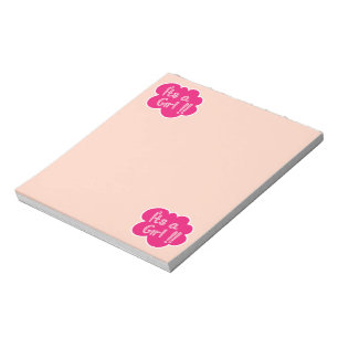 Bloc-note C'est un baby shower rose