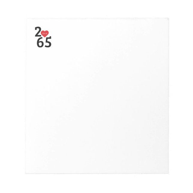 Bloc-note Chambre Numéro 256 dans   (Devant)