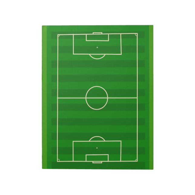 Bloc-note Champ de football (Tourné)