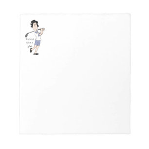 Bloc-note Chanter comme une fille Amusante Golf Citation et