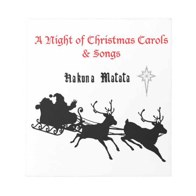 Bloc-note Chanter le long de Noël - Carols & Festive Joy (Devant)