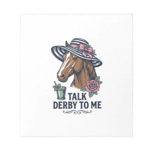 Bloc-note Chapeau de cheval Derby vintage Talk Derby To Me D