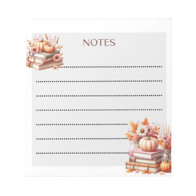 Bloc-note Chapitres d'or automne (Devant)