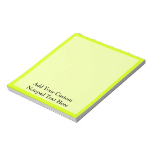 Bloc-note Chartreuse