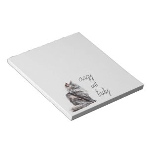 Bloc-note Chat gris