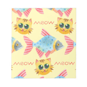 Bloc-note Chat Motif mignonne Colorful Animaux Animaux