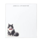 Chat Tuxedo Blanc Noir Personnalisé