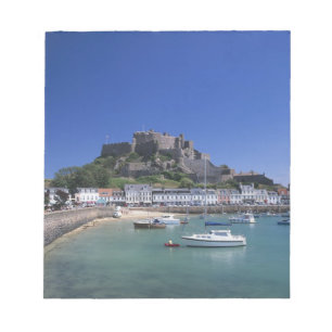Bloc-note Château Mont Orgueil et port, Gorey, Jersey