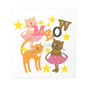 Bloc-note Chats dansants