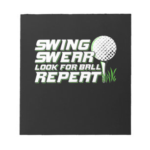 Bloc-note Chaussure De Golfeur Chercher La Boule
