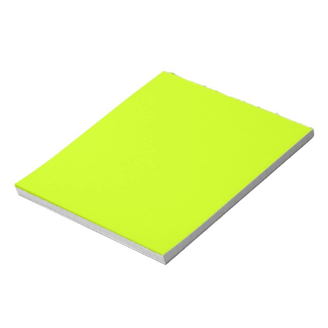 Bloc-note Chaux électrique Couleur solide (Tourné)