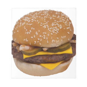 Bloc-note Cheeseburger Sur Le Sesame Seed Bun