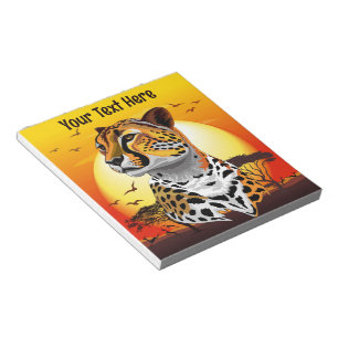 Bloc-note Cheetah African Feline Wild Animal