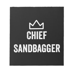 Bloc-note Chef Sandbagger Golf mème Bjj Chess Sandbag