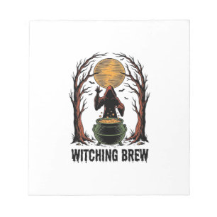 Bloc-note Cheminee De Sorcière Halloween Vintage Gravure T-S