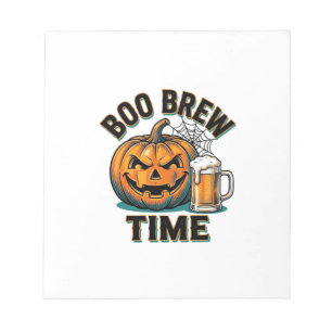 Bloc-note Chemise de bière Halloween Vintage Pumpkin Party T