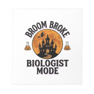 Bloc-note Chemise de biologiste Halloween Vintage Science Sq
