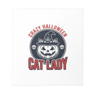 Bloc-note Chemise de chat de sorcière vintage de dame de cha