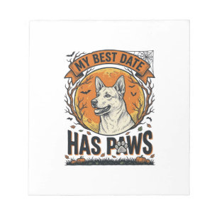 Bloc-note Chemise de chien Halloween pour parents d'animaux 