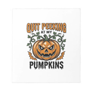 Bloc-note Chemise de citrouille d'Halloween Gravure vintage