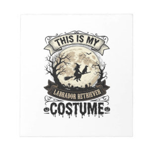 Bloc-note Chemise de costume d'Halloween de sorcière de Retr