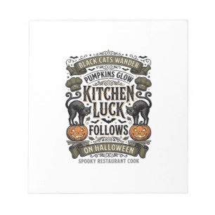 Bloc-note Chemise de cuisine Halloween Kit de citrouille de 