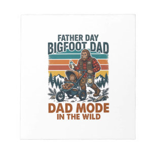 Bloc-note Chemise de père de jour Bigfoot Papa Camping Légen