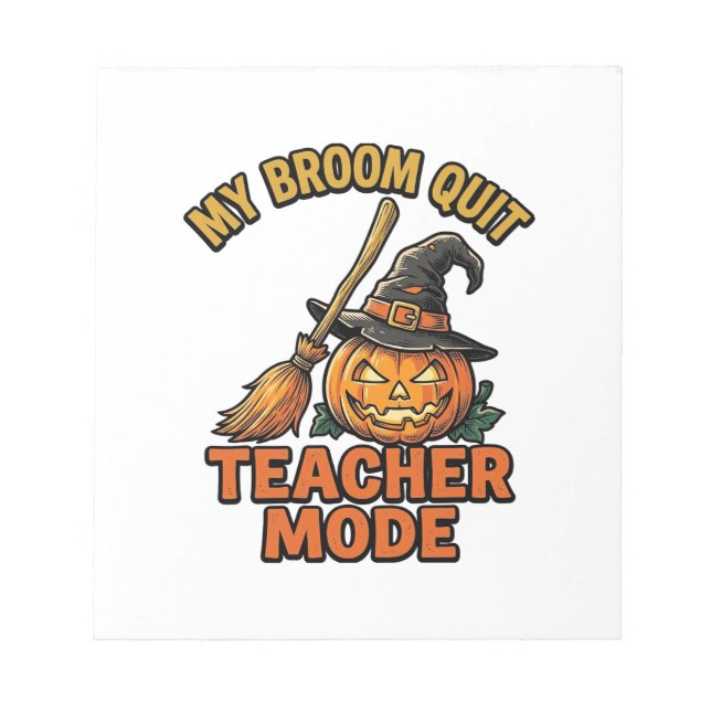 Bloc-note Chemise de professeur Halloween drôle conception d (Devant)